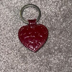 Coach Red Heart Keychain